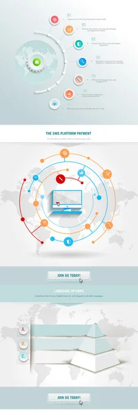 Infografik-Element mit Pyramide — Stockvektor