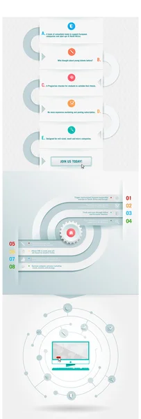 Élément infographie d'entreprise — Image vectorielle