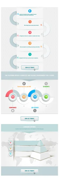 Infografik-Element mit Pyramide — Stockvektor