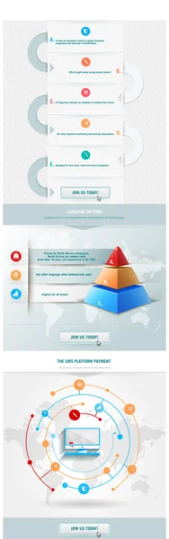 Elemento infográficos com pirâmide —  Vetores de Stock