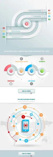 Infografik-Element mit Pyramide — Stockvektor