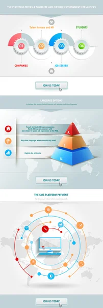Infographics elem piramis — Stock Vector