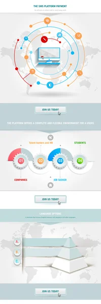 Élément d'infographie avec pyramide — Image vectorielle