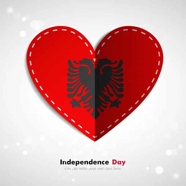 Bandeira da Albânia, Dia da Independência —  Vetores de Stock