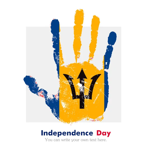 Bandera de Barbados, Día de la Independencia — Archivo Imágenes Vectoriales