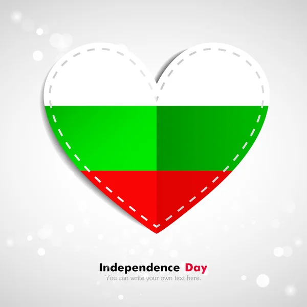Bandera de Bulgaria, Día de la Independencia — Vector de stock