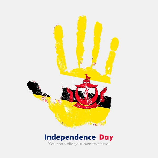 Bandeira de Brunei, Dia da Independência — Vetor de Stock