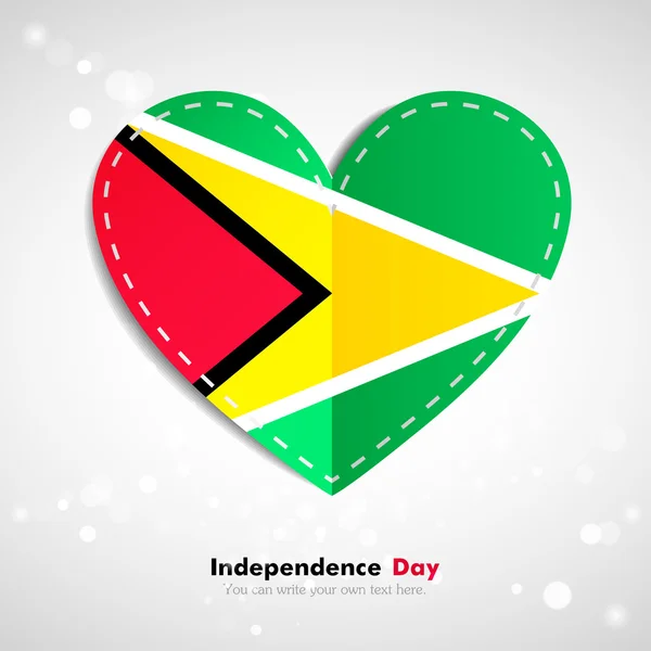 Flag of Guyana ,Independence Day — Stok Vektör
