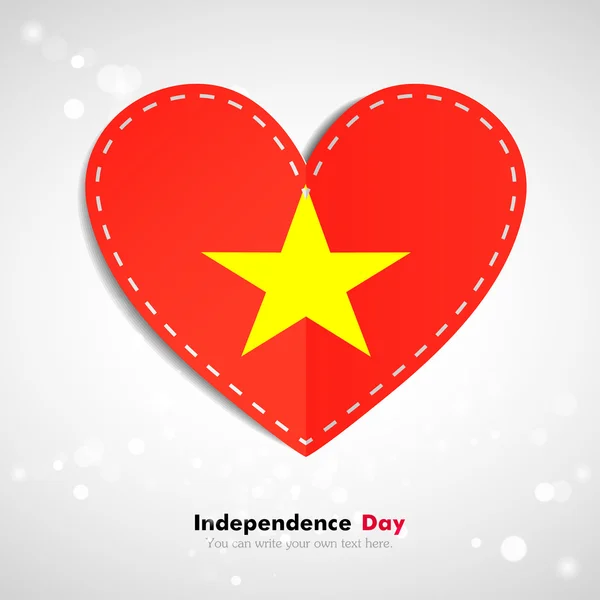 Flag of Vietnam,Independence Day — 스톡 벡터