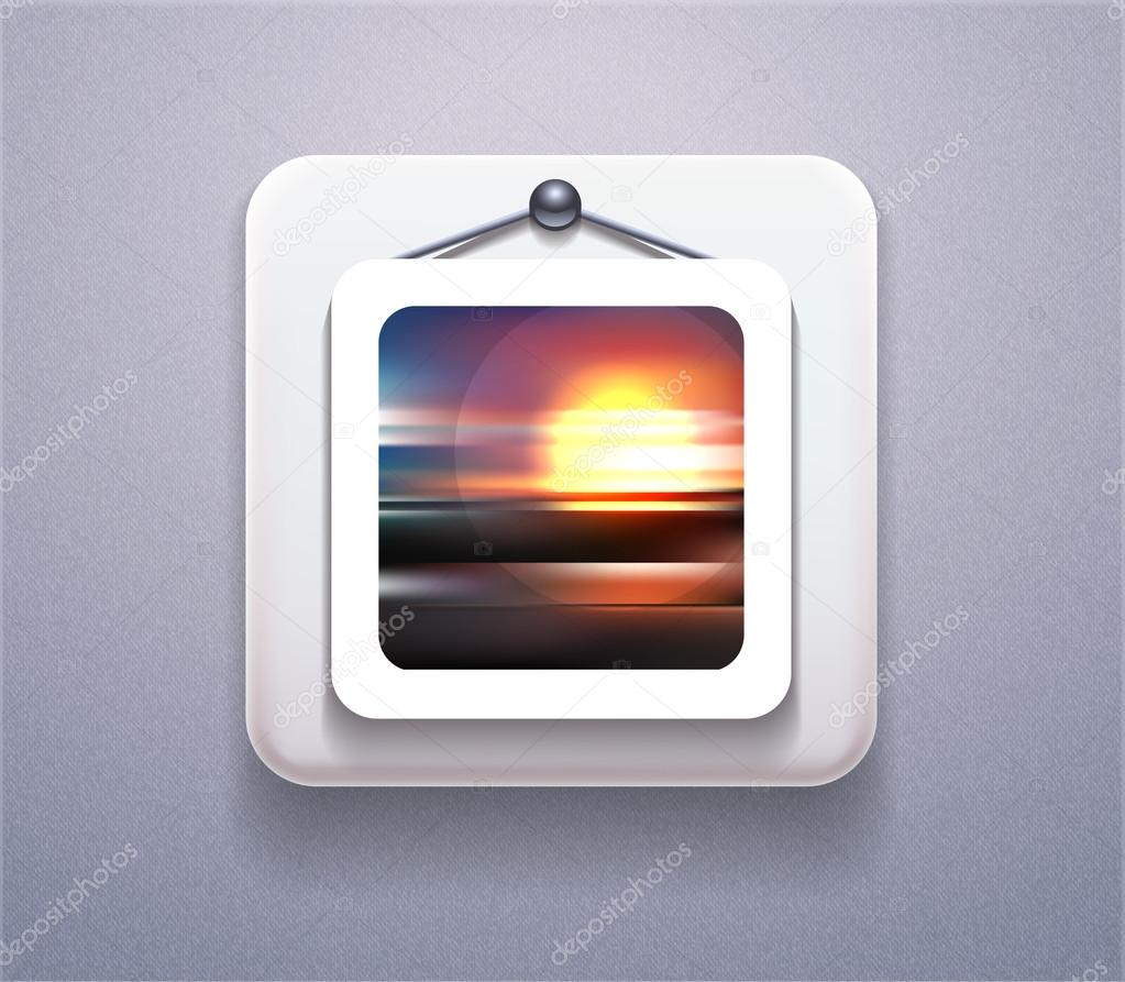Realistic Icon of Gallery