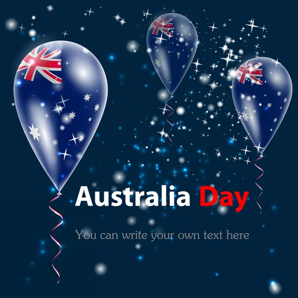 Australien-Tag. Flagge — Stockvektor