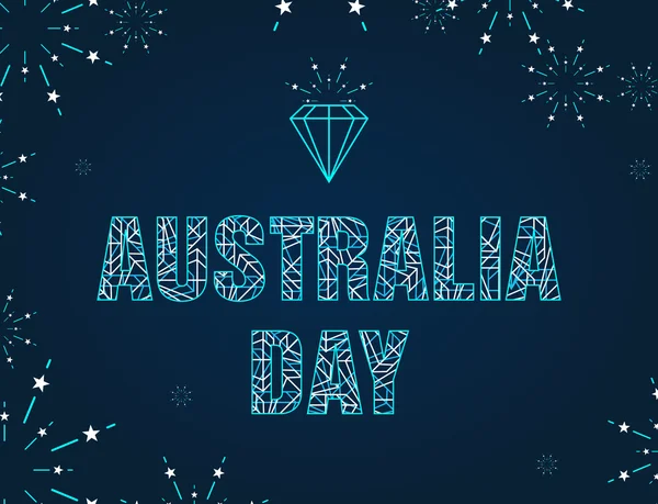 Glückwunsch zum australischen Tag — Stockvektor