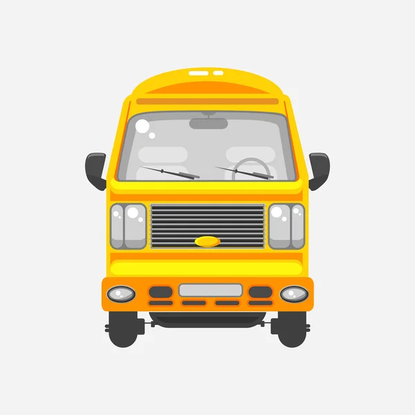 Camion de livraison vue de face — Image vectorielle