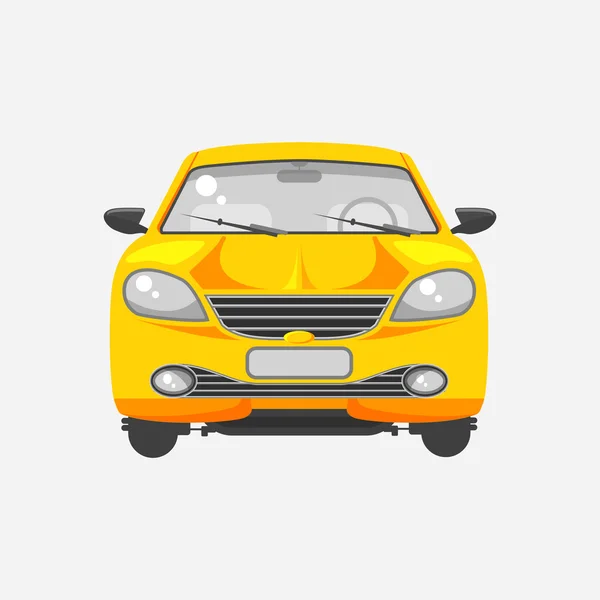 Car hatchback front view — Stock Illustration Car hatchback front view Stock Illustration