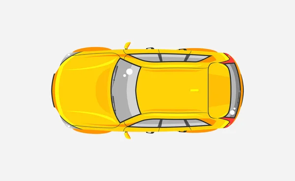Car hatchback top view — Stock Illustration Car hatchback top view Stock Vector