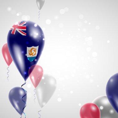 Anguilla Ulusal bayrağını hava balonu