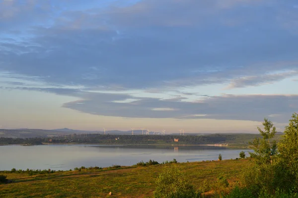 Jezioro Berzdorfer w Saksonii — Zdjęcie stockowe