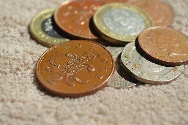 the euro cent coins on a table