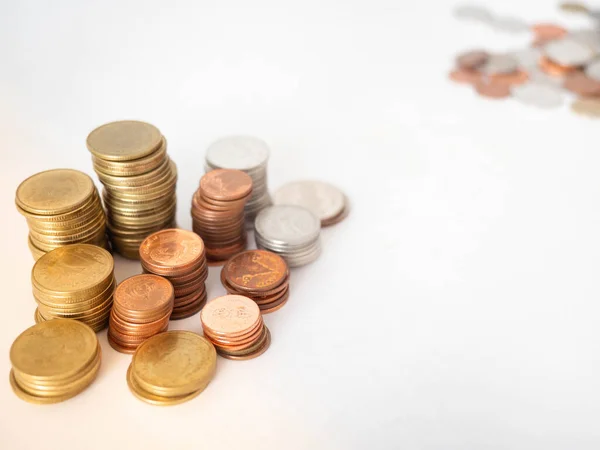Gold coins, and silver coins are savings that are brought together in layers of money.