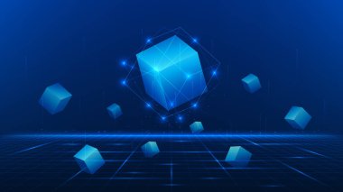 Bağlı Bloklar Ağı, Dijital Defter ve Yerel Sistem, Güvenli Finansal Aktarımlar, Kripto Para Birimi ve Fintech Konsepti, Veri Zinciri Yapısı ile Bloklama Teknolojisi Arkaplanı