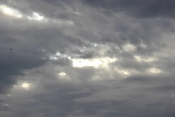 Awan Mendung Langit Menunjukkan Bahwa Itu Akan Hujan — Stok Foto