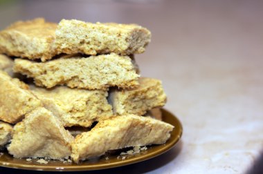 Kurabiye hamuru dilimlenmiş