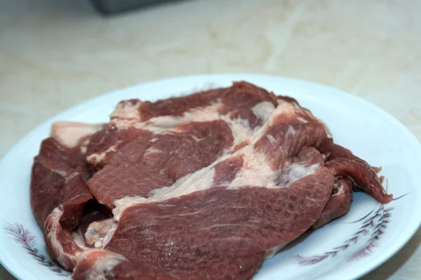 Meat from the neck matted — Stock Photo, Image