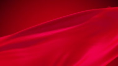 Loop animation of the cloth, flowing by the wind, 3d rendering.