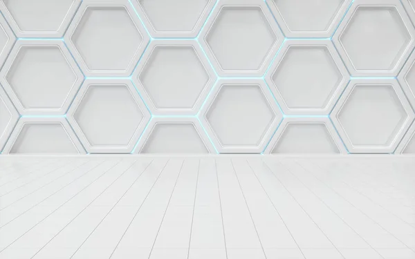 Hexagon Geometrisk Bakgrund Teknik Koncept Rendering Digitalritning — Stockfoto