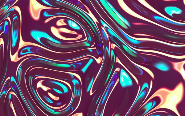 Gradient Wave Cloth Fluid Color Background Rendering Computer Digital Drawing — Stock Fotó