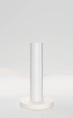 Boş kozmetik boru ambalajlama, 3D görüntüleme. Bilgisayar dijital çizimi.