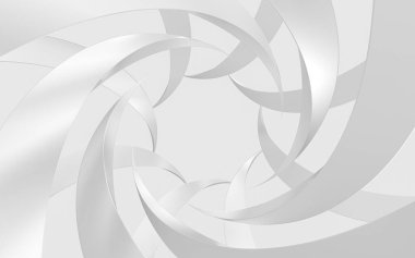 Kavisli girdap yapı hatları, 3D görüntüleme. Bilgisayar dijital çizimi.