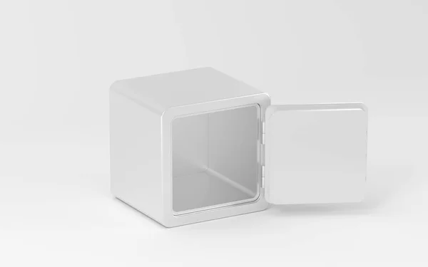 Caja Seguridad Con Fondo Blanco Representación Dibujo Digital Informático — Foto de Stock