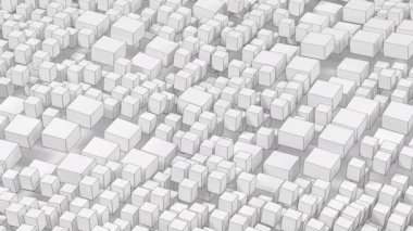 Geometrik şekiller ve küpler, 3 boyutlu oluşturma.