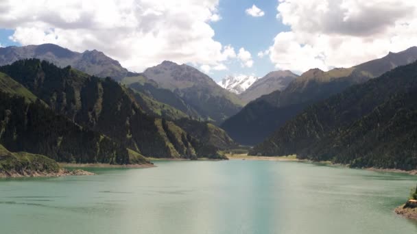 Jezero Hory Tianchi Xinjiang Čína — Stock video