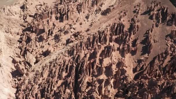 Deserto Árido Pedras Estranhas — Vídeo de Stock