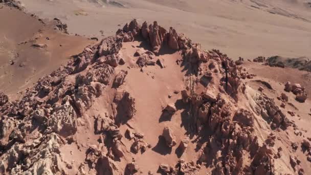 Desierto Árido Piedras Extrañas — Vídeo de stock