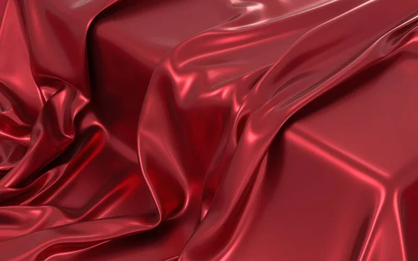 Virtaava Vaatteita Punainen Tausta Renderöinti Tietokoneen Digitaalinen Piirustus — kuvapankkivalokuva