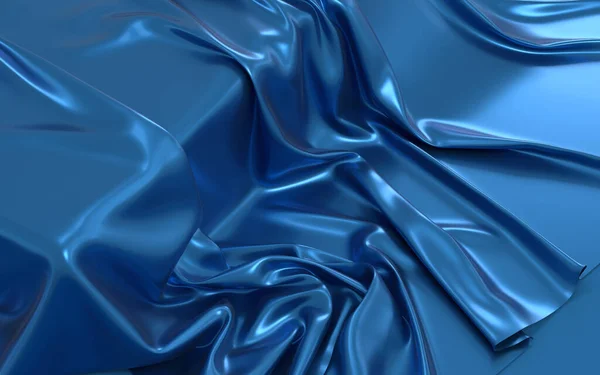 Virtaava Vaatteita Sininen Tausta Renderöinti Tietokoneen Digitaalinen Piirustus — kuvapankkivalokuva