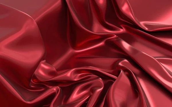 Virtaava Vaatteita Punainen Tausta Renderöinti Tietokoneen Digitaalinen Piirustus — kuvapankkivalokuva