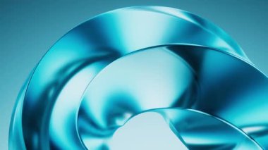 Akan eğri cam geometri arka planı, 3 boyutlu oluşturma.