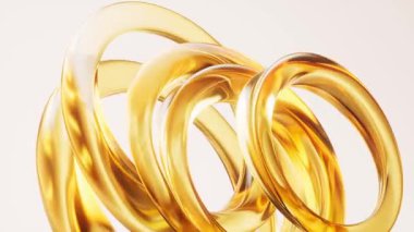 Girdap şeklinde şeffaf halka camlar, 3 boyutlu görüntüleme.