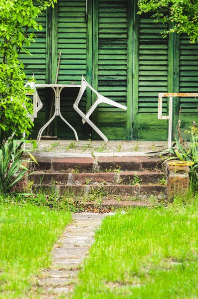 Rural holiday house porch