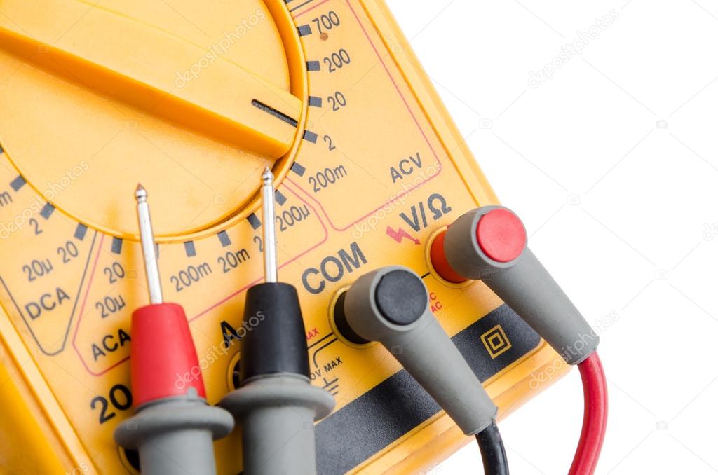 Multimeter with probes (close-up)