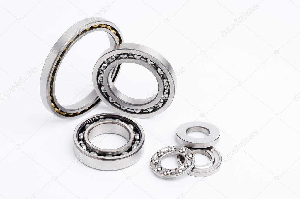 Various types of ball bearings