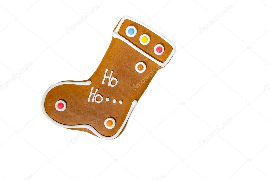 Ginger New Years gingerbread boot