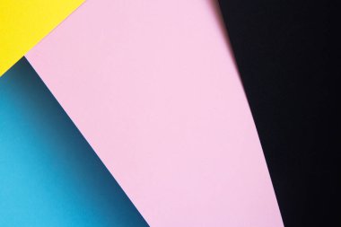 Çelişkili gölgeli çok renkli kağıt arkaplanlarından soyutlama