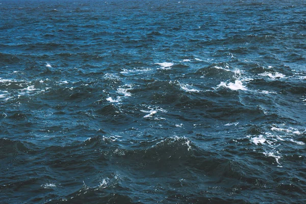 Deep blue stormy ocean water. Stormy ocean texture