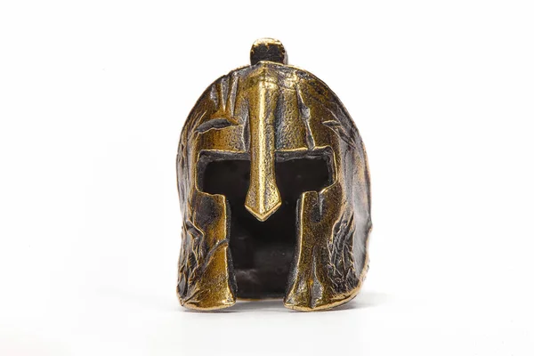 Altın bir kask. Spartalılar 'ın kaskı. Savaşçılar Miğferi