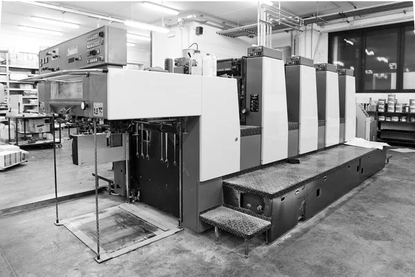 胶印印刷机器 — 图库照片